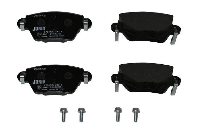 Image of JURID 572627J Brake pad set with acoustic wear warning, without accessories Brake Pad Set,disc brake (402)