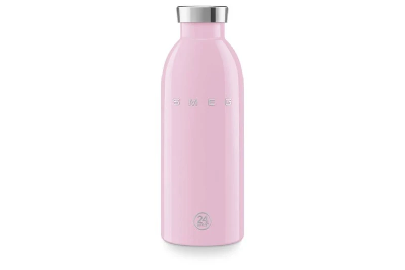 Image of Smeg 24Bottles Stainless Steel 500ml Bottle in Pink Pink Unisex 500ml
