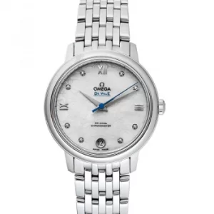 image of De Ville Prestige Co-Axial 32.7mm Orbis Automatic White Dial Diamonds Ladies Watch