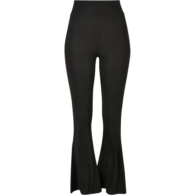 Image of Urban Classics Womens high-waisted flared legging Urban Classics GT Noir Female 2XL