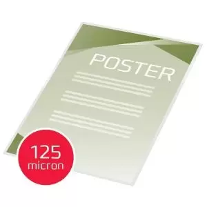 Image of GBC Document Pouch Gloss A2 125 micron Clear 50 3745099