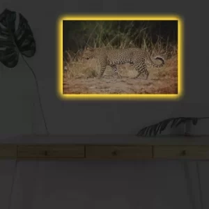 Image of 4570DHDACT-091 Multicolor Decorative LED Lighted Canvas Painting