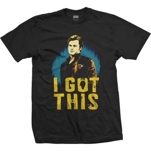 image of Star Wars - Solo I Got This Unisex Large T-Shirt - Black