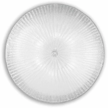 Image of Ideal Lux Shell - 6 Light Indoor Flush Wall / Ceiling Light Chrome with Clear Glass, E27