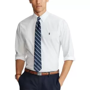 Image of Stretch Cotton Poplin Shirt in Custom Fit