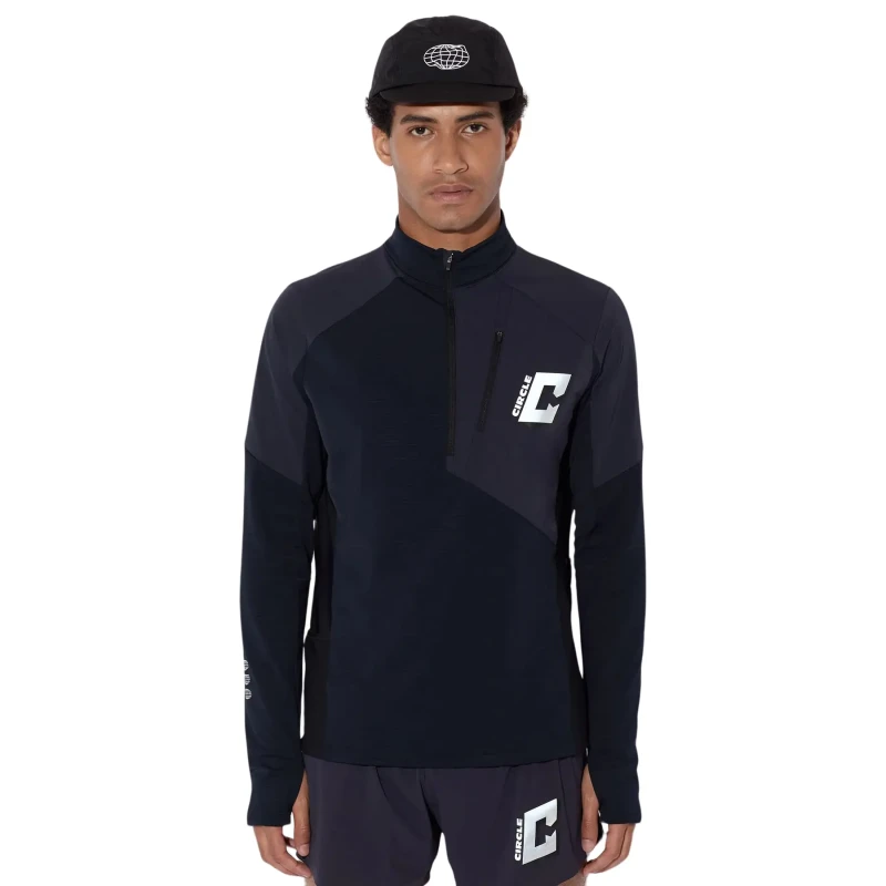 Image of Circle Sportswear Long Sleeve T-Shirt Circle Sportswear Technique POP Bleu Unisex L