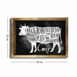 Image of 3550AHS-041 Multicolor Decorative Framed MDF Painting