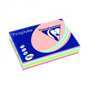 image of Trophee Card A4 160gm Pastel Assorted Pack of 250 1712C