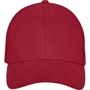 Image of Elevate Unisex Adult Drake 6 Panel Trucker Cap (One Size) (Red)