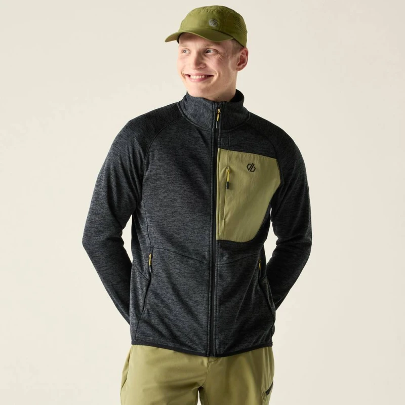 Image of Dare 2b Mens Torrek II Full Zip Fleece in Black Size: Medium Black Male M