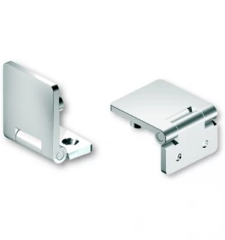 image of Mirror Polished 316 Stainless Steel Hinge With Concealed Fixing