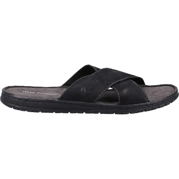 image of Hush Puppies Mens Nile Lightweight Slip On Slide Sandals - UK 10 Black male GDE2460BLK10