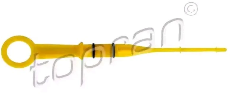 Image of TOPRAN 701 458 Oil Dipstick yellow, Plastic, with gaskets/seals Plastic Oil Dipstick (599)