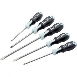 image of Elora 5 Piece Stainless Steel Engineers Screwdriver Set