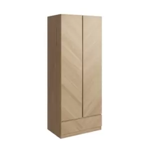 Image of Taranto Double 1 Drawer Wardrobe Euro Oak
