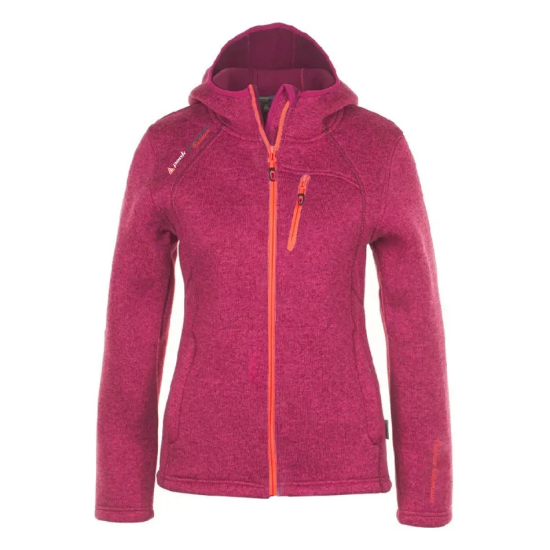 Image of Womens bonded fleece jacket Peak Mountain Alaine Rose Female XL