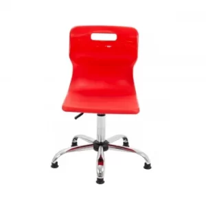 TC Office Titan Swivel Senior Chair with Glides 435-525mm, Red