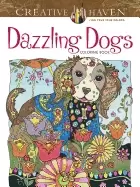 image of creative haven dazzling dogs coloring book