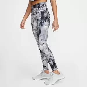 image of Womens Nike One Dri-FIT 7/8 All-Over Print Training Tights