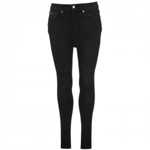 image of Lee Cooper Black Pearl Skinny Ladies Jeans - Black