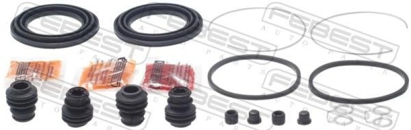 Image of FEBEST 0175-ACM20F Brake Caliper Repair Kit Front Axle Repair Kit,brake caliper (405)
