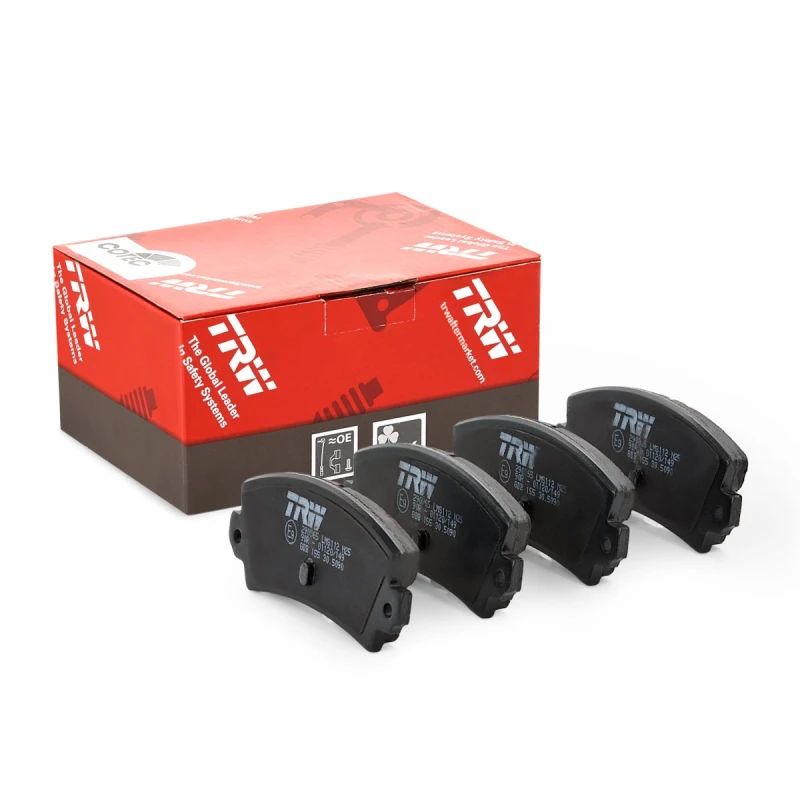 Image of TRW GDB155 Brake pad set not prepared for wear warning indicator Brake Pad Set,disc brake (402)