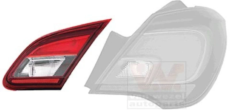 Image of VAN WEZEL Rear light VAN WEZEL 3804938