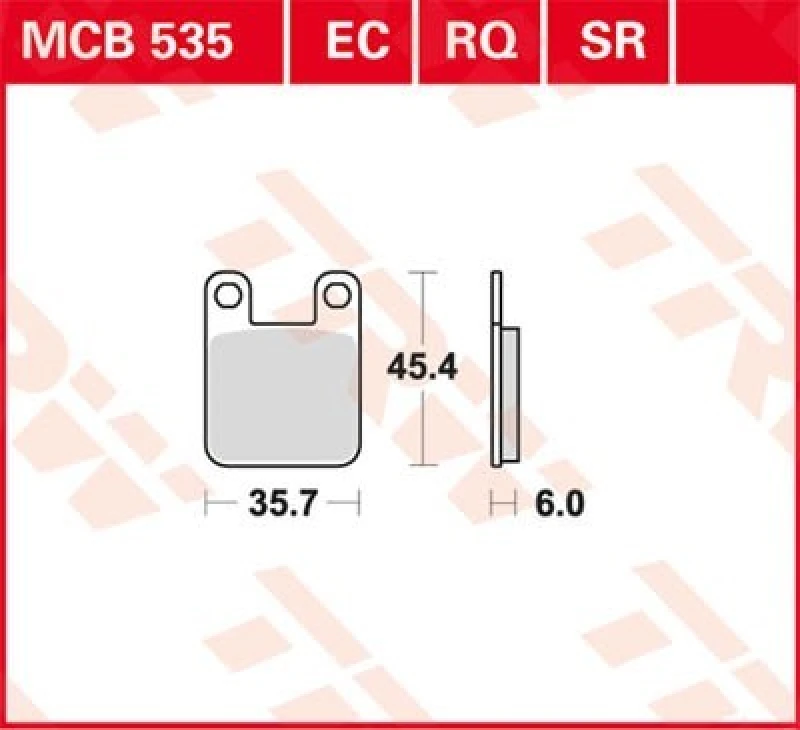 Image of TRW Lucas Brake lining MCB535