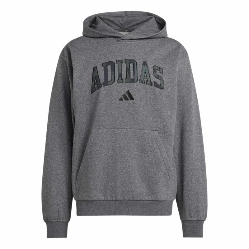 Image of Adidas SPORTSWEAR Camo Hoodie Dark grey marl Cotton L