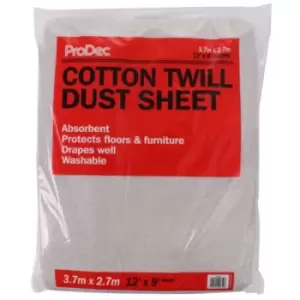Image of ProDec 12' X 9' Cotton Twill Dust Sheet- you get 10