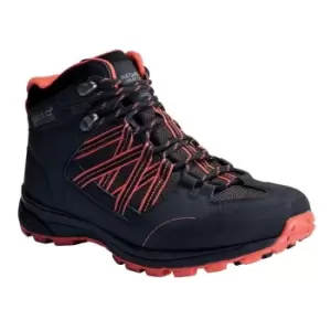Image of Regatta Lady Samaris Mid II Walking Boots - Blk/NeoPeach