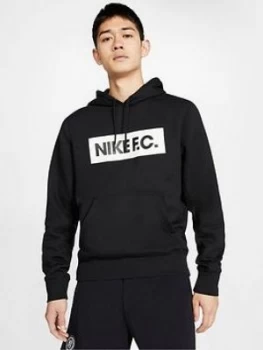 image of Nike Fc Mens Hoody, Black, Size XL, Men