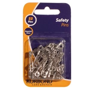 image of Korbond Silver Safety Pins