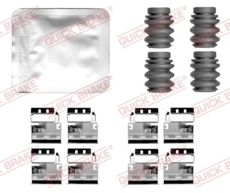 Image of QUICK BRAKE Brake pad fitting kit QUICK BRAKE 109-0174