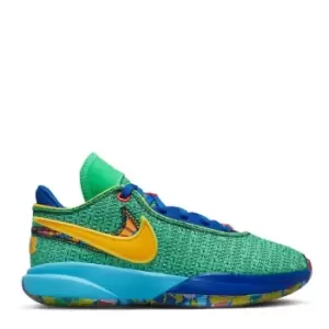 image of Nike LeBron XX Jnr Basketball Shoes - Green