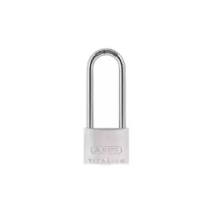 image of Abus Mechanical - 64TI/50mm titalium Padlock 80mm Long Shackle Carded