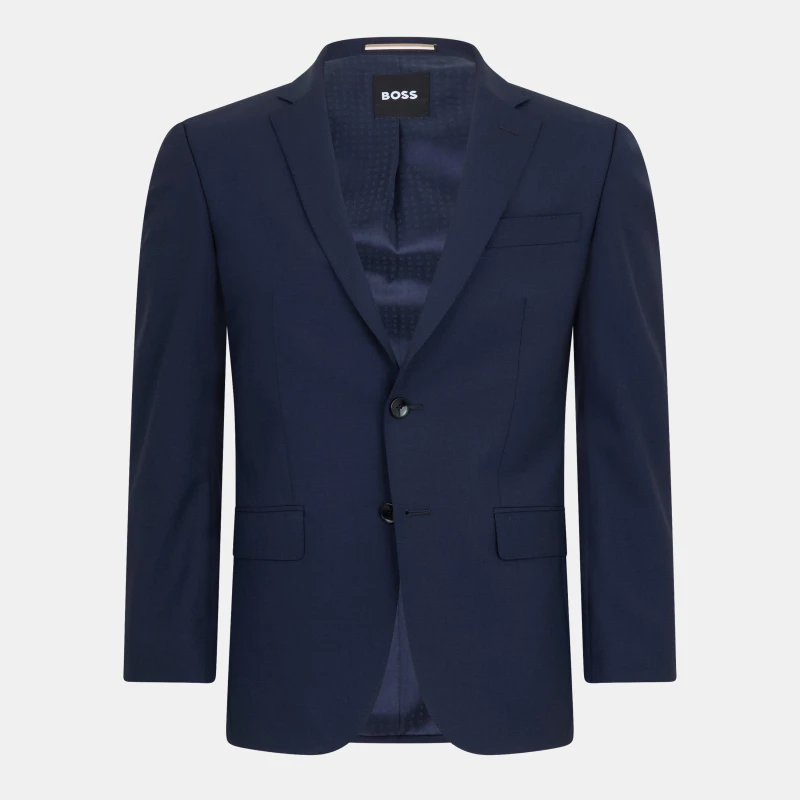 Image of Boss Mens Formal Jacket Open Blue male XS