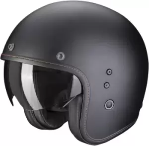 Image of Scorpion Belfast Evo Solid Jet Helmet, black, Size L, black, Size L