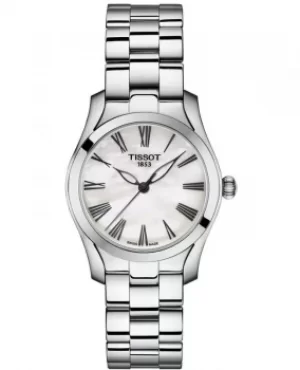 image of Tissot T-Wave Mother of Pearl Dial Stainless Steel Womens Watch T112.210.11.113.00 T112.210.11.113.00