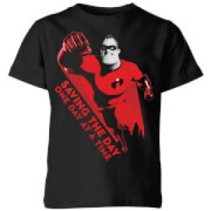 image of Incredibles 2 Saving The Day Kids T-Shirt - Black - 11-12 Years