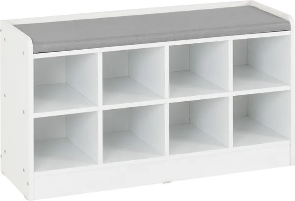 Image of Seconique Portland White Shoe Bench