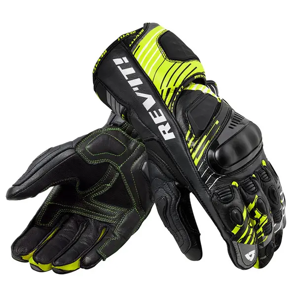 image of REV'IT! Gloves Apex Neon Yellow Black Size 2XL