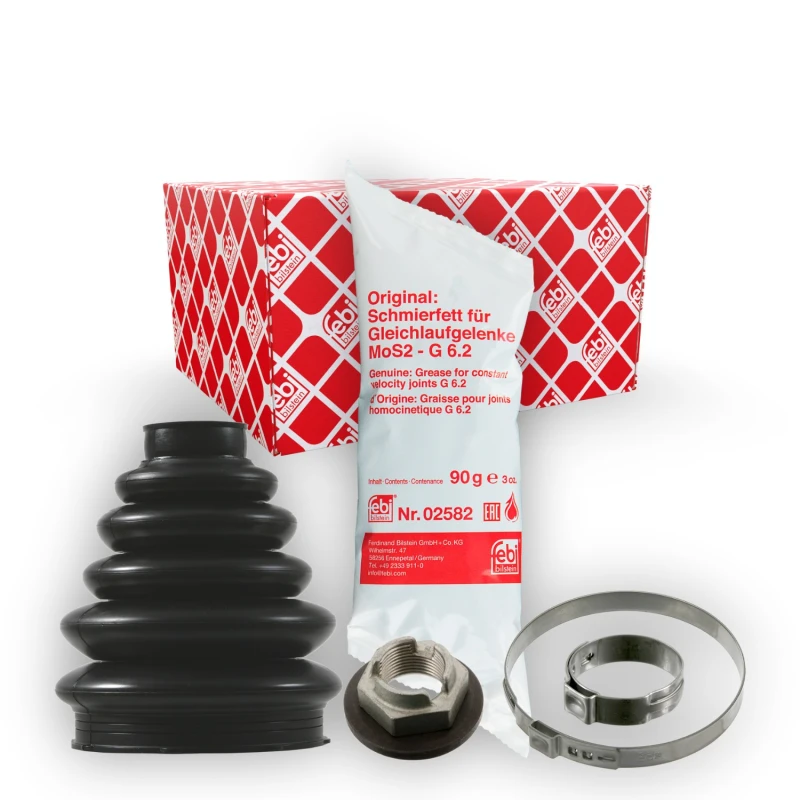 Image of FEBI BILSTEIN 01005 CV Boot Wheel Side, Thermoplast Thermoplast Bellow,drive shaft (194)
