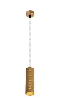 image of 1 Light 20cm Ceiling Pendant Light GU10, Champagne Gold