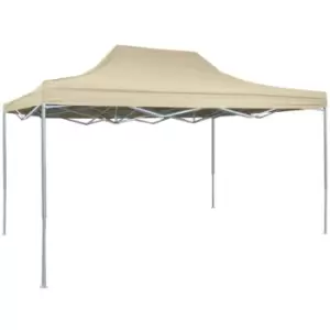 image of Professional Folding Party Tent 3x4 m Steel Cream Vidaxl Cream