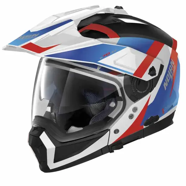 Image of Nolan N70-2 X 06 Skyfall N-C 060 Metal White Red Blue Multi Helmet Size 2XL