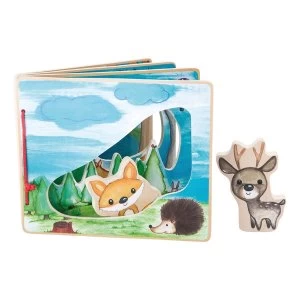 Image of Legler - Small Foot Childrens Forest Interactive Wooden Picture Book (Multi-colour)