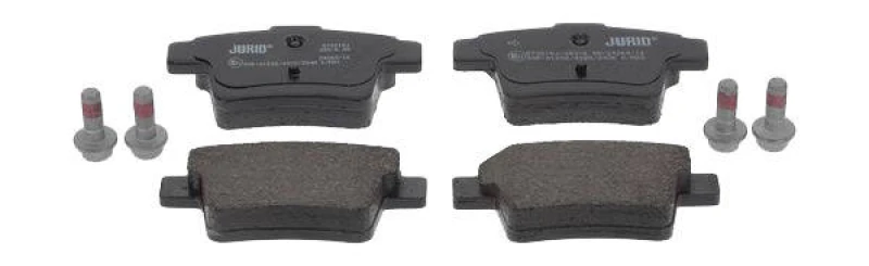 Image of JURID 573218J Brake pad set not prepared for wear warning indicator, with accessories, with brake caliper screws Brake Pad Set,disc brake (402)