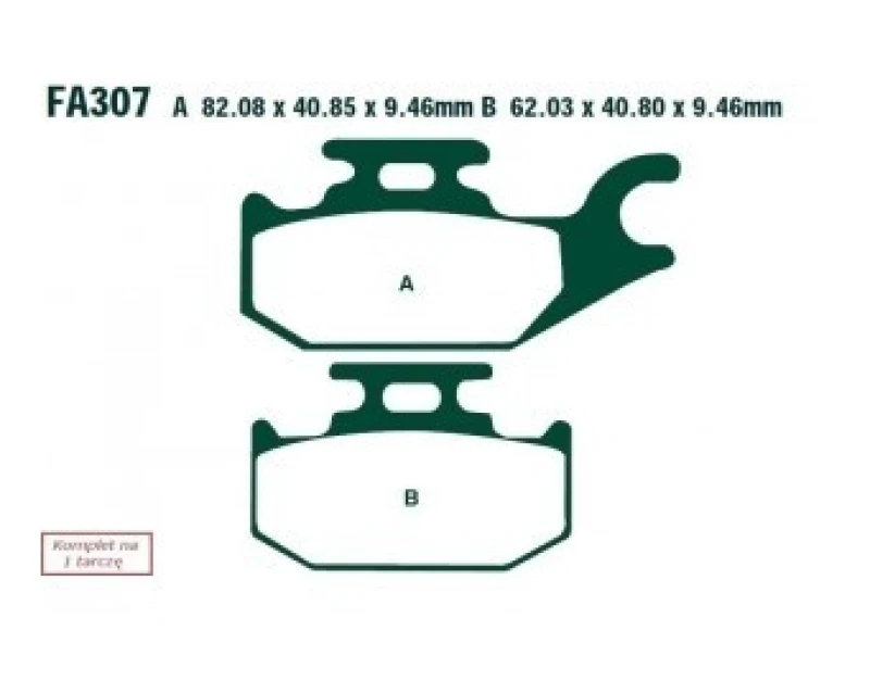 Image of EBC Brakes SFA307 Brake pad set Brake Pad Set,disc brake (402)