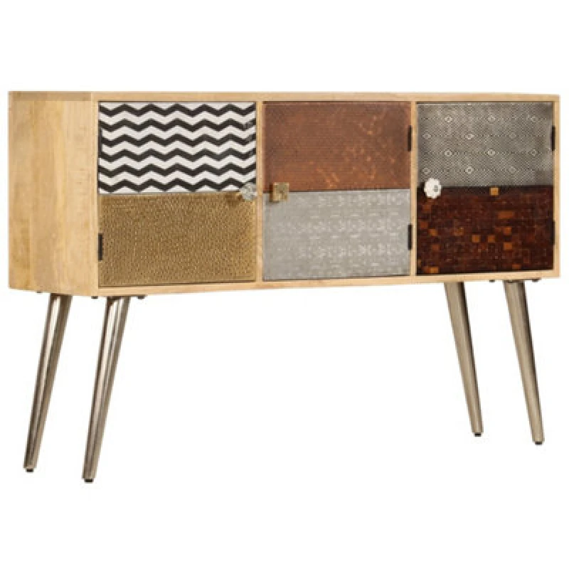 Image of Vidaxl Sideboard 120X30X75cm Solid Mango Wood